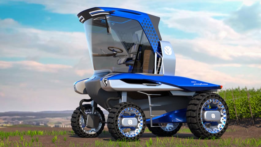 New Holland sorprende en Sitevi 2021 con un prototipo de tractor zancudo para viñedos estrechos