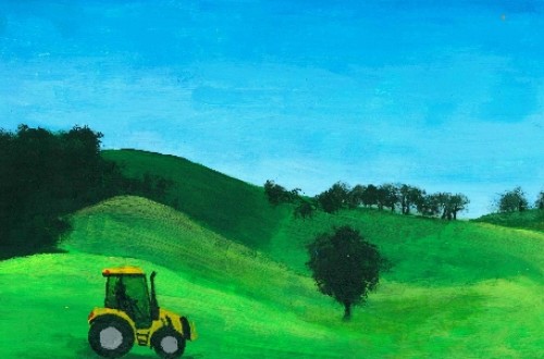 Lucas Forcos gana el 25º Certamen de Pintura Rural Infantil de Grupo Fertiberia