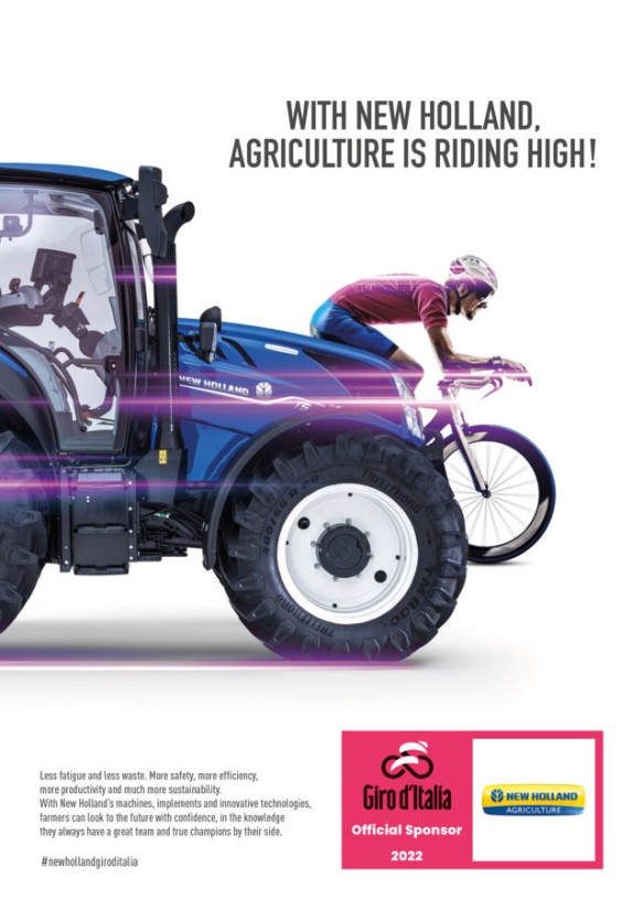 New Holland, patrocinador oficial del Giro de Italia 2022