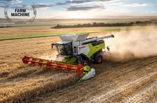 La cosechadora Claas Trion, elegida Farm Machine 2022