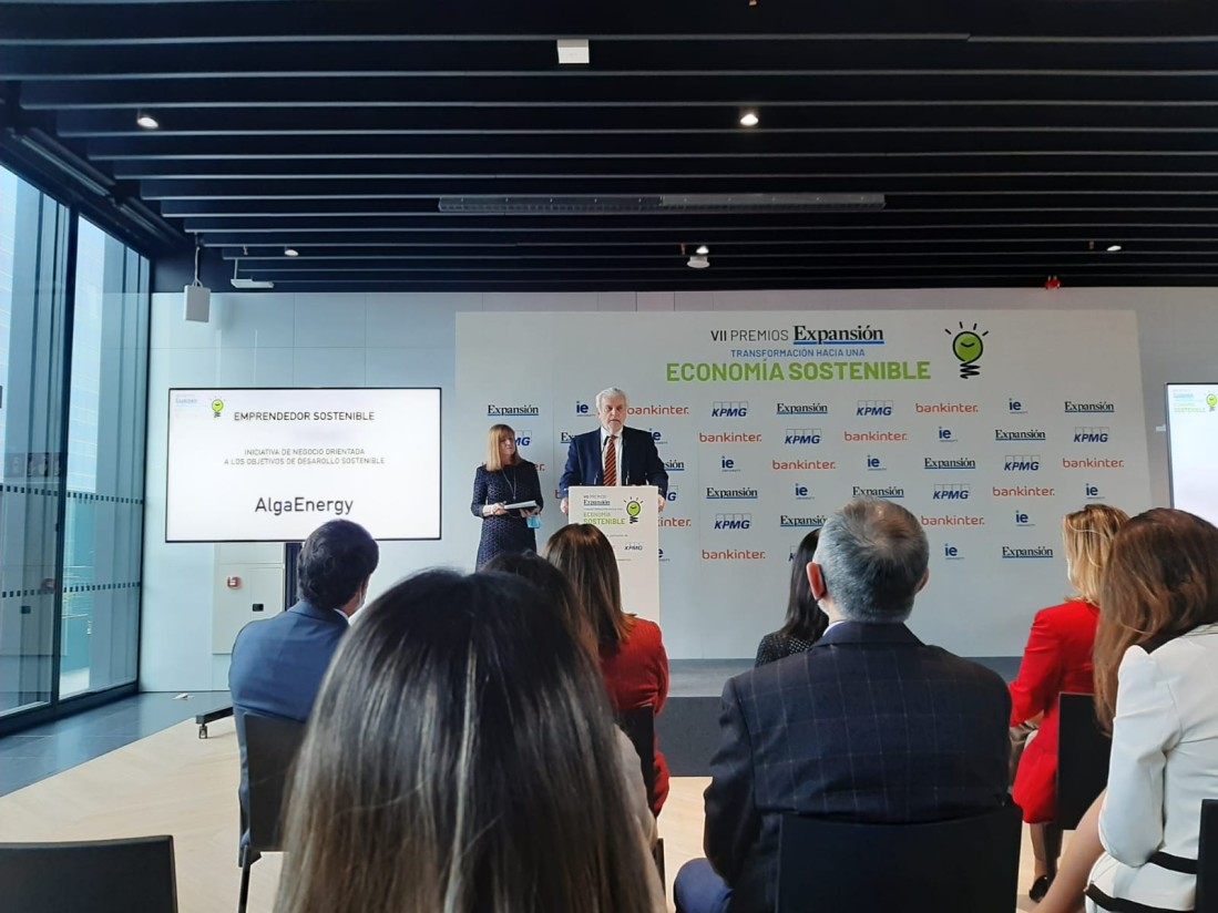 AlgaEnergy recibe el Premio Expansión por la Transformación hacia una Economía Sostenible