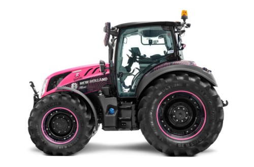 Un New Holland con la «maglia rosa» del Giro de Italia en Fieragricola