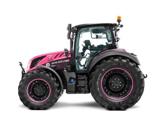 Un New Holland con la «maglia rosa» del Giro de Italia en Fieragricola