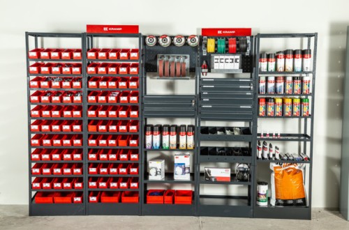 Kramp lanza el configurador virtual KWS, para diseñar estanterías de taller a medida