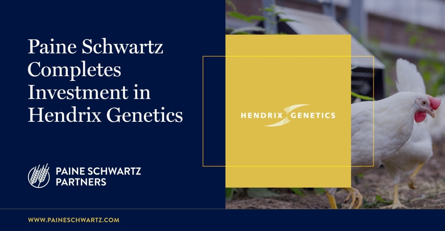 Paine Schwartz Partners completa la inversión estratégica en Hendrix Genetics