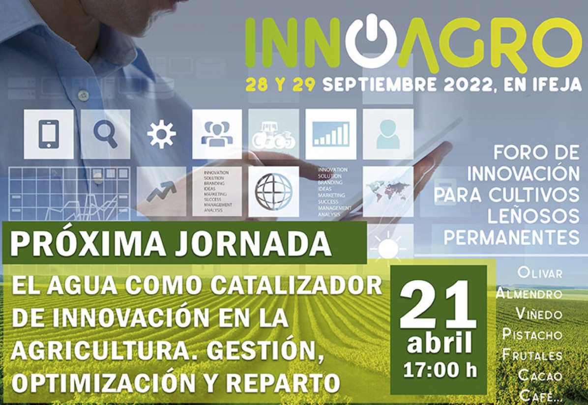 El Foro Innoagro organiza una jornada online sobre el agua y la agricultura