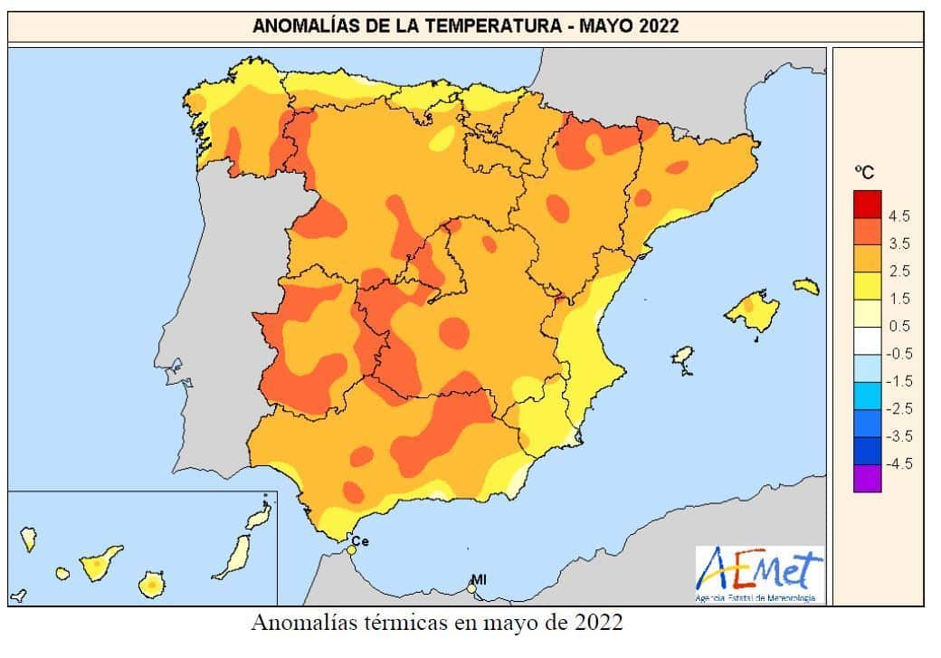 El mes de mayo nos dejó como el más cálido de lo que llevamos de este siglo