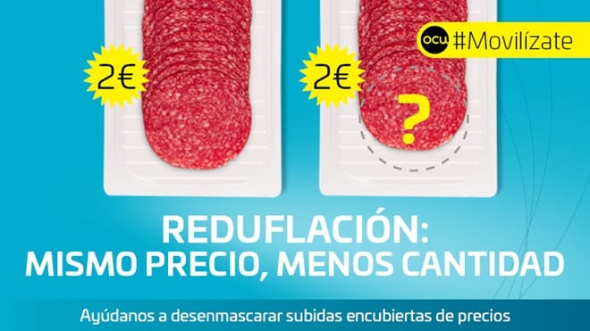 OCU denuncia ante Competencia a varios grandes fabricantes de alimentos por practicar la reduflación