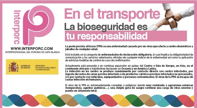 Interporc y el MAPA preparan una nueva campaña sobre bioseguridad