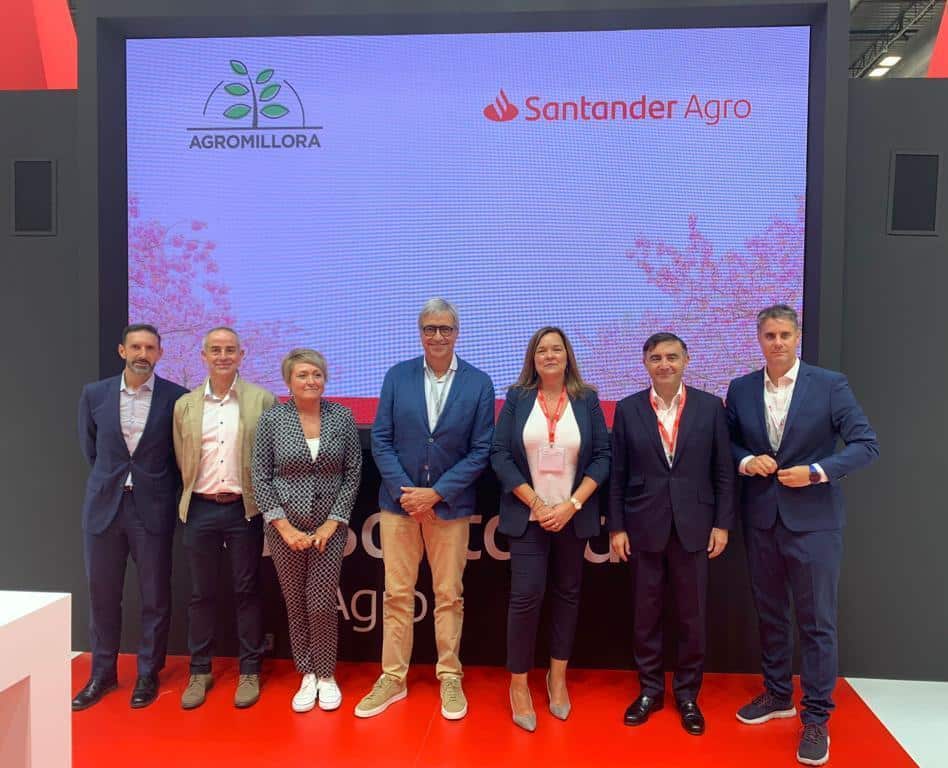 Agromillora y Santander impulsan el desarrollo de la agricultura eficiente y sostenible