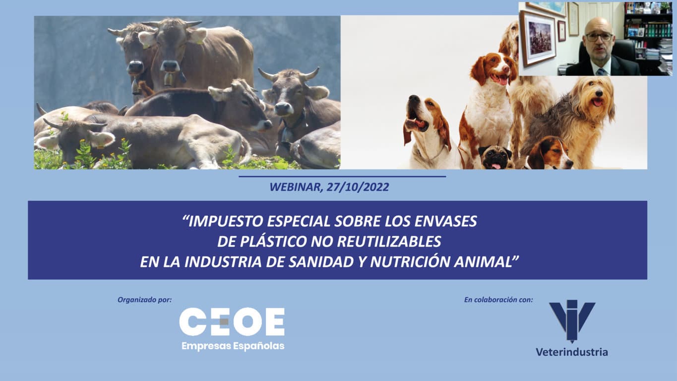 Veterindustria y CEOE celebran un seminario sobre el impuesto especial para envases de plástico no reutilizables