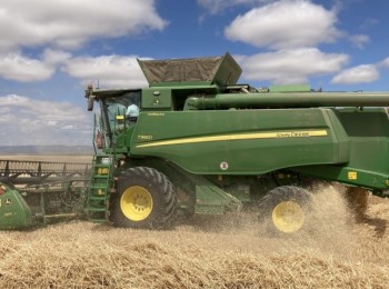 Cosechadora John Deere T560i, bajo consumo y alta capacidad de trabajo