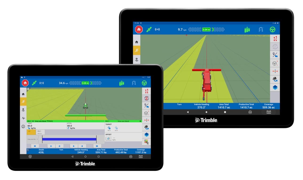 Las nuevas pantallas agrícolas de Trimble brindan rendimiento y conectividad de nueva generación