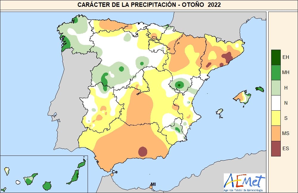 Balance AEMET: un otoño muy cálido da paso a un invierno que empieza con altas temperaturas