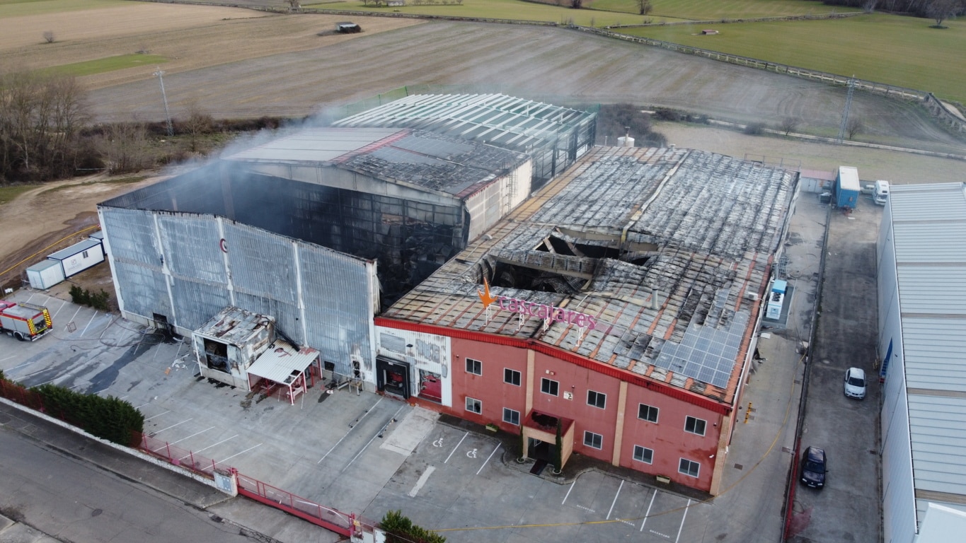 Cascajares vuelve a producir dos semanas después del incendio de su fábrica