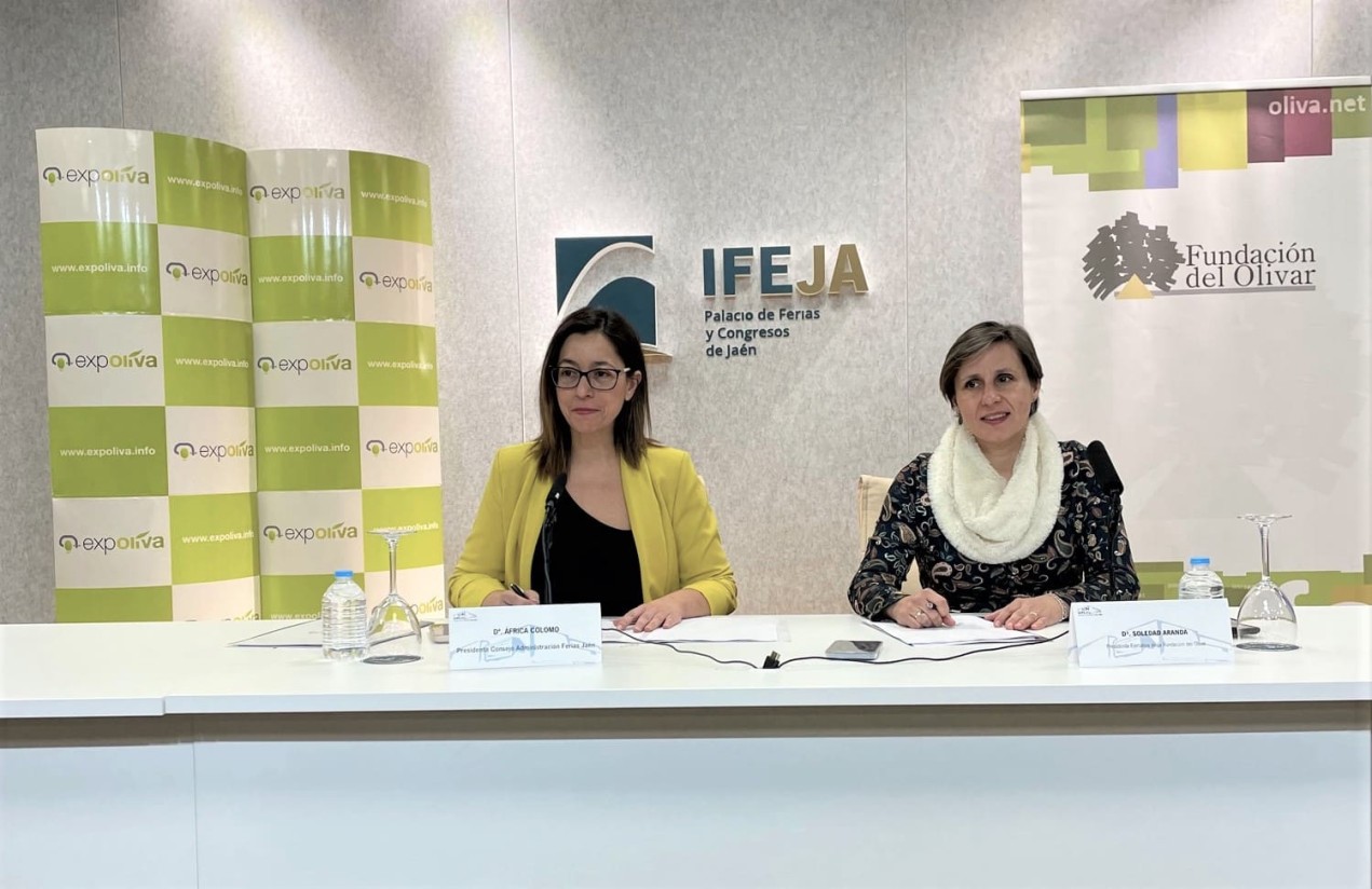 Convenio entre Ferias Jaén y Fundación del Olivar para potenciar Expoliva 2023