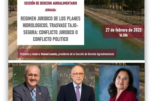 Jornada del ICAM sobre el conflicto jurídico o político del Trasvase Tajo-Segura