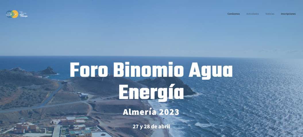 Almería, sede del Foro Binomio Agua Energía que analizará su gobernanza y regulación