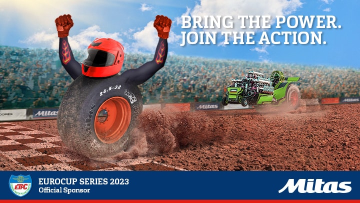 Mitas, patrocinador oficial de la Eurocup Series 2023 de tractor pulling