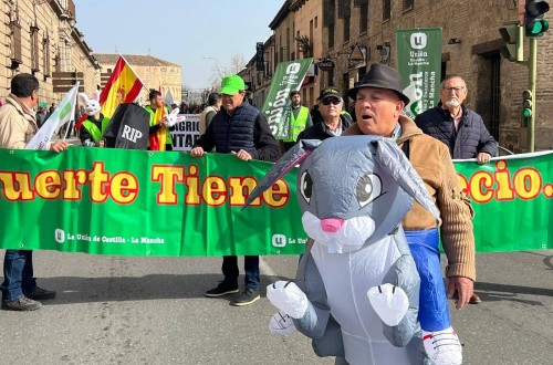 Nueva protesta en Castilla-La Mancha por la plaga de conejos y la devolución de 700 M€ de Desarrollo Rural