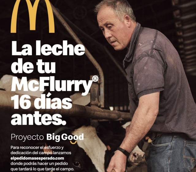 La cadena McDonald’s pone en valor la labor del sector primario con su iniciativa “El pedido más esperado”   