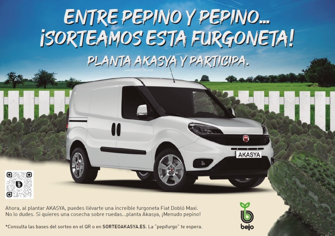 Consigue la “Pepifurgo” de Bejo con la variedad de pepino Akasya