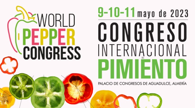 El Congreso Internacional del Pimiento tendrá lugar del 9 al 11 de mayo en Almería