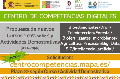 Nuevos cursos y demostraciones del Centro de Competencias Digitales del MAPA