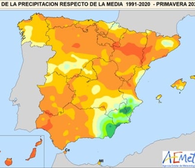 El trimestre veraniego será probablemente más cálido de lo normal y las precipitaciones podrían estar por encima de lo normal en casi todo el país