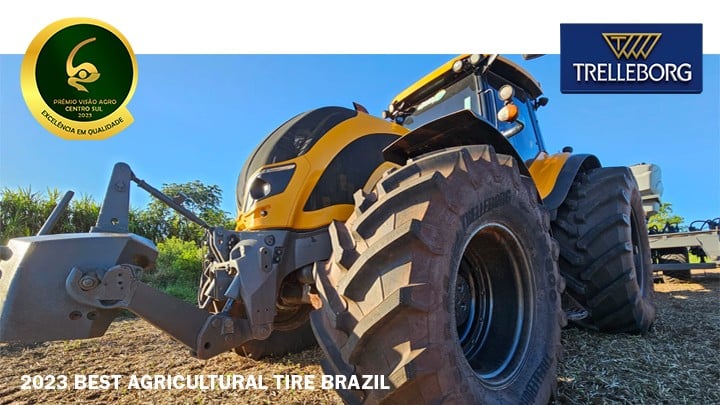 Trelleborg, “Mejor Neumático Agrícola” por octava vez en los premios Visão Agro Centro-Sul Awards de Brasil