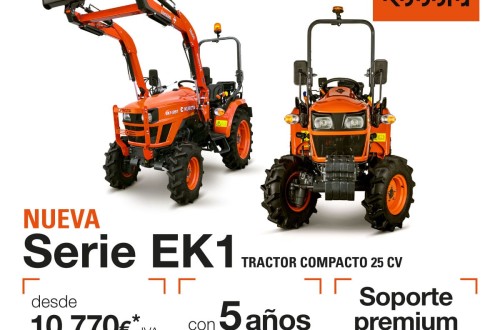 Kubota lanza una promoción por tiempo limitado del tractor compacto Escort-Kubota EK1 261
