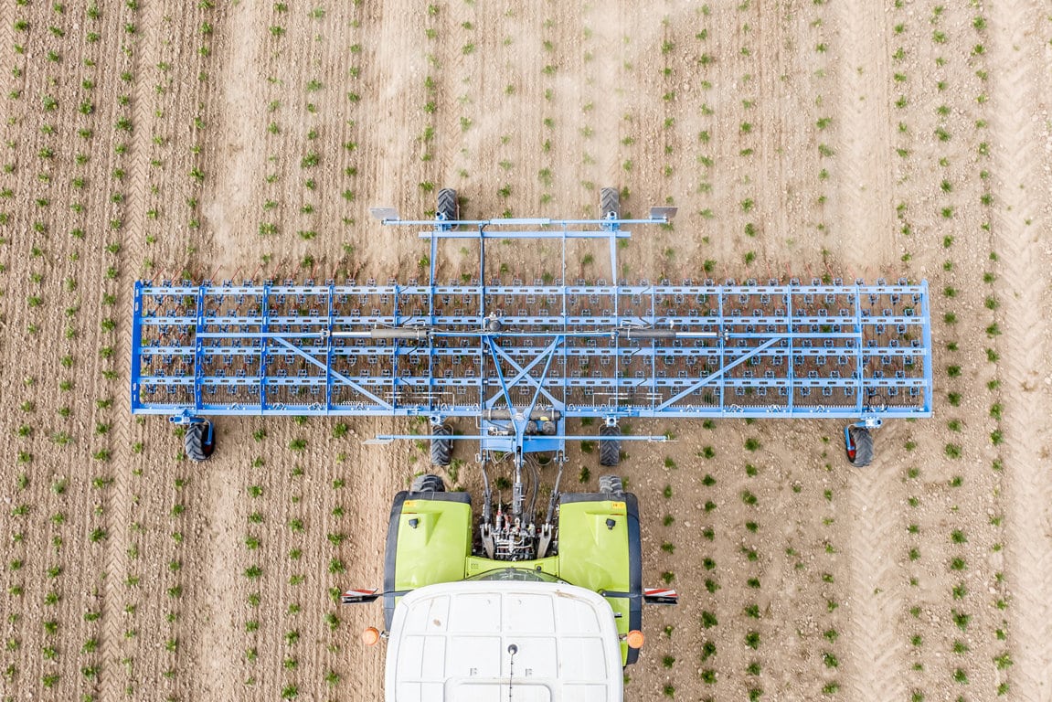Thulit, la nueva grada de púas de Lemken para el control de malas hierbas en plantas jóvenes