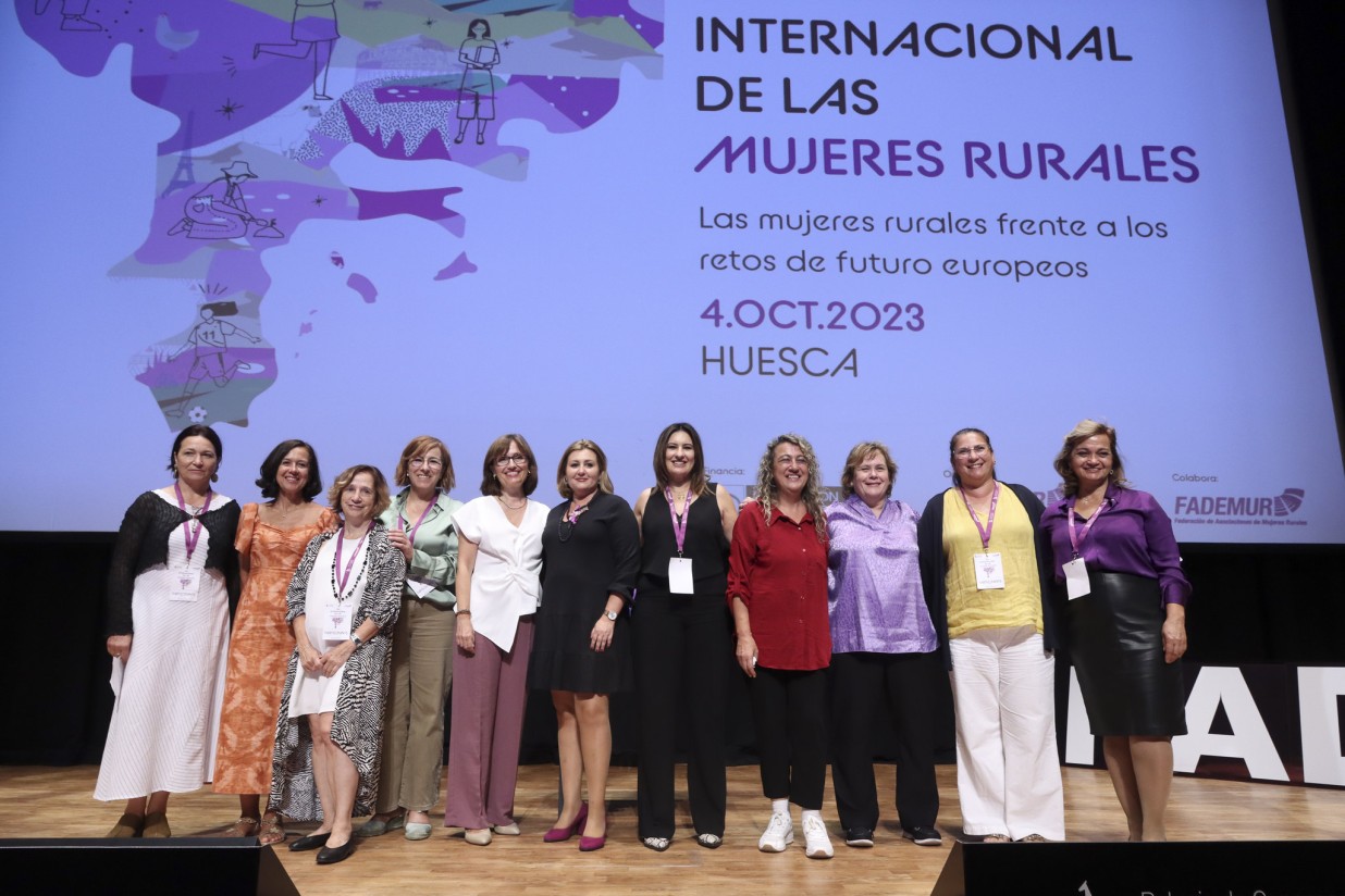 Setencientas mujeres rurales se reúnen en Huesca convocadas por Fademur para poner el foco en la desigualdad