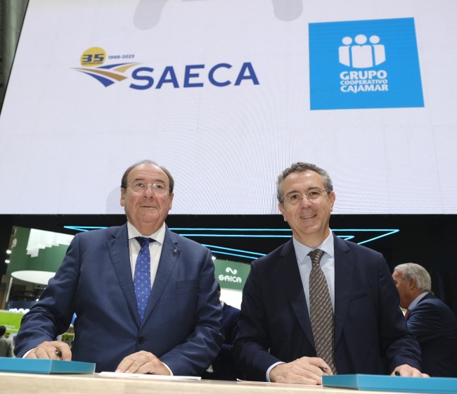 Convenio entre Cajamar y SAECA para financiación del sector agroalimentario