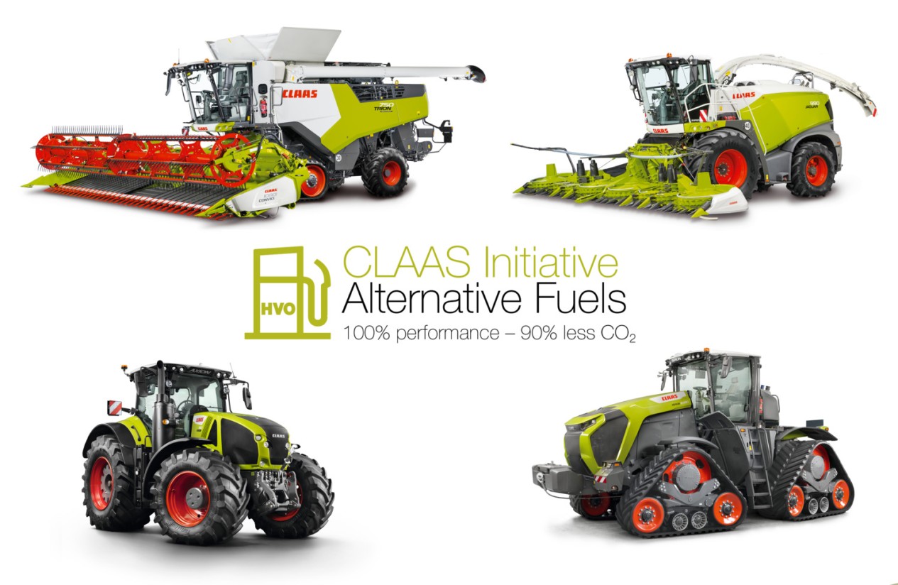 Claas aprueba el uso de combustible renovable HVO en sus tractores, cosechadoras y picadoras Fase V
