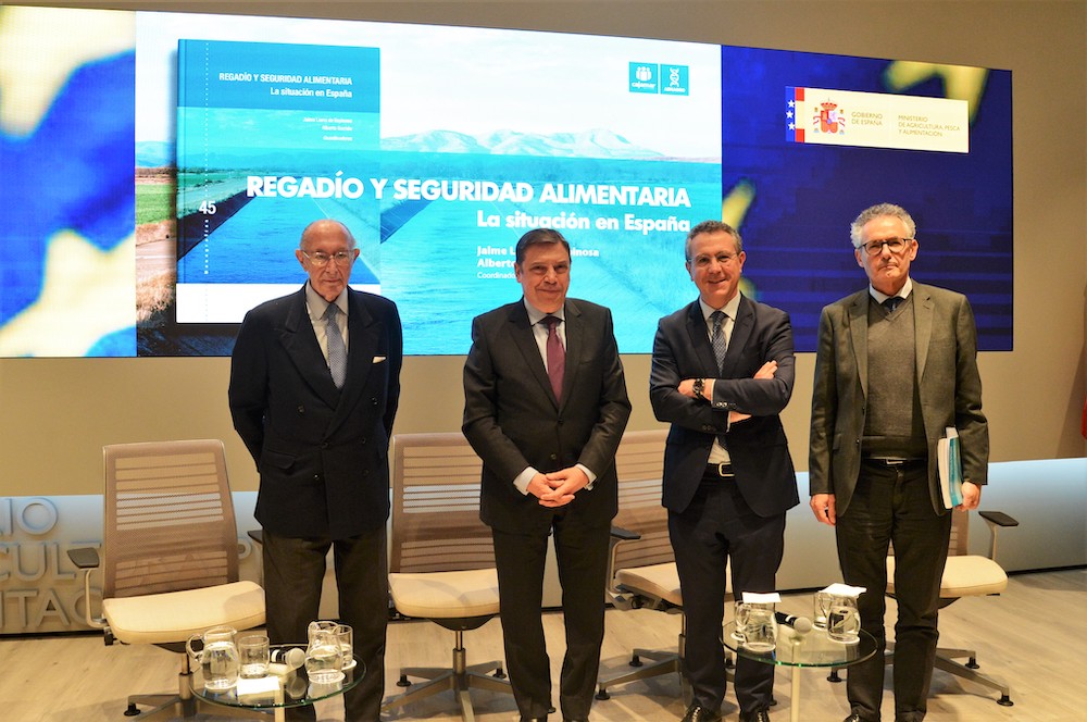 Luis Planas defiende la modernización de regadíos para garantizar la seguridad alimentaria