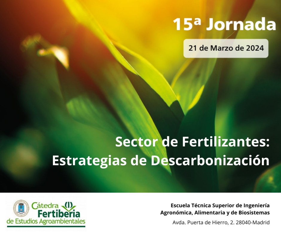 La Cátedra Fertiberia celebrará una jornada sobre estrategias de descarbonización en el sector de los fertilizantes