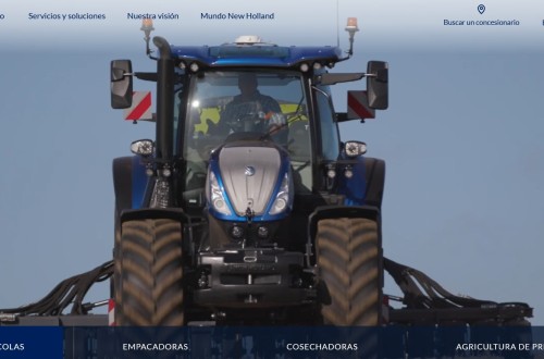 New Holland presenta su nueva web con vídeos envolventes y gráficos especiales