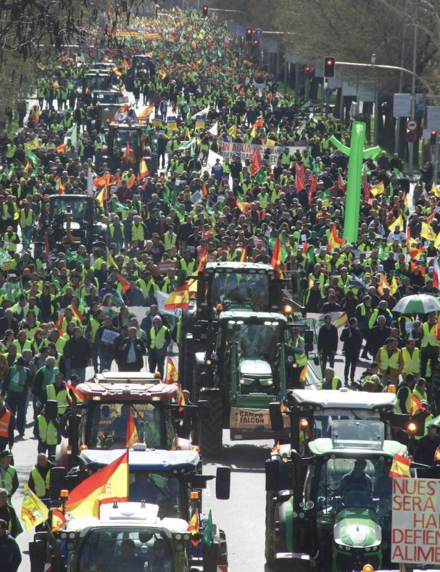 El 47,3% de los españoles respalda plenamente las demandas de los agricultores, según el CIS