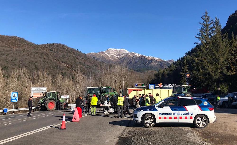 Las protestas de este jueves: Valencia, Murcia, Mérida y Pamplona y el bloqueo en la frontera