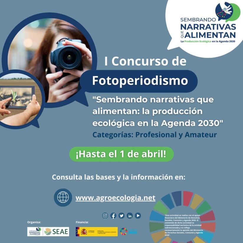 La Sociedad Española de Agricultura Ecológica convoca el I Concurso de Fotoperiodismo