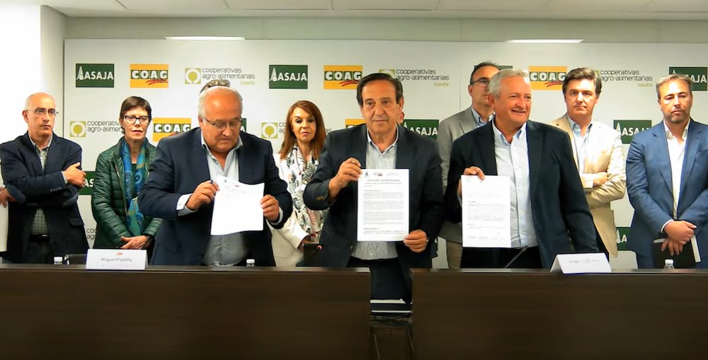 Cooperativas Agro-alimentarias de España, Asaja y COAG presentan 12 medidas concretas para el campo