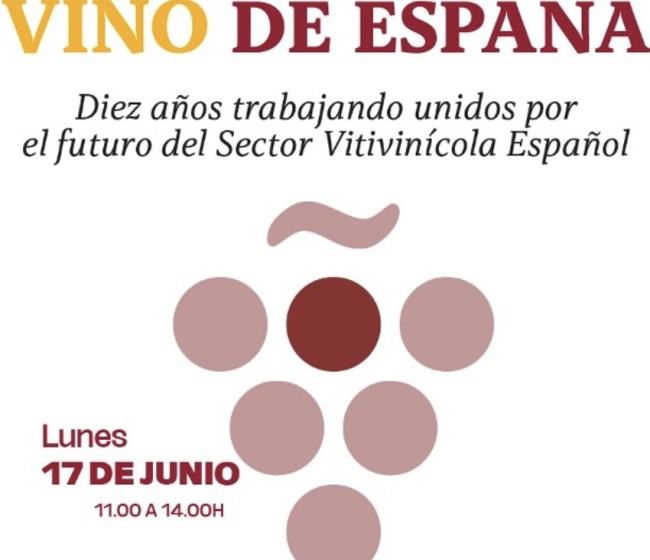 La Interprofesional del Vino celebra el 17 de junio su décimo aniversario