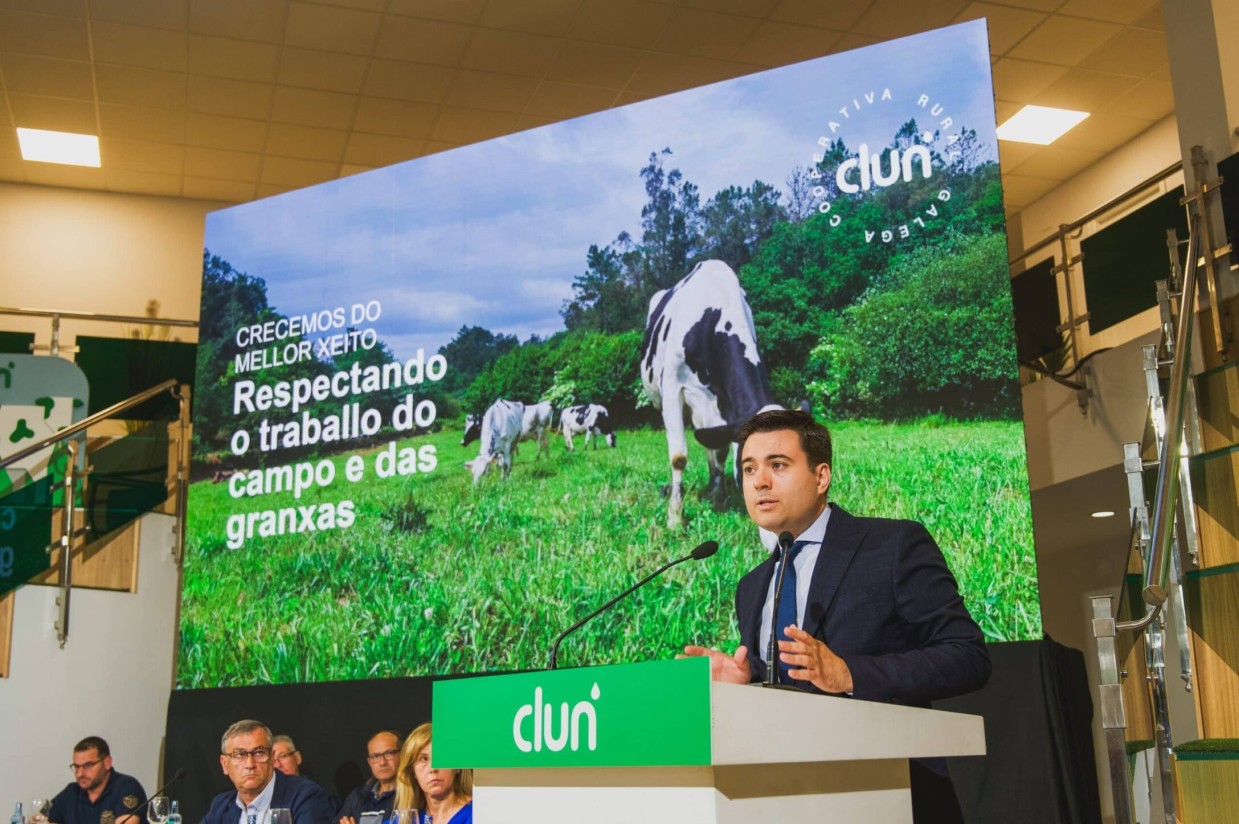 La cooperativa rural láctea gallega CLUN logró una facturación histórica de 267 M€ en 2023