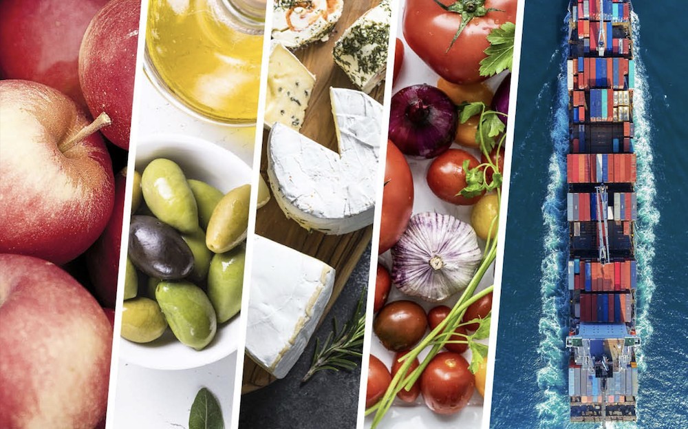El superávit comercial agroalimentario de la UE aumenta en marzo un 8% más que en febrero y un 3% anual
