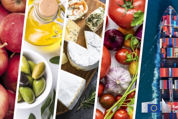 El superávit del comercio agroalimentario de la UE aumentó un 19% en julio frente a junio, un 23% menos que hace un año