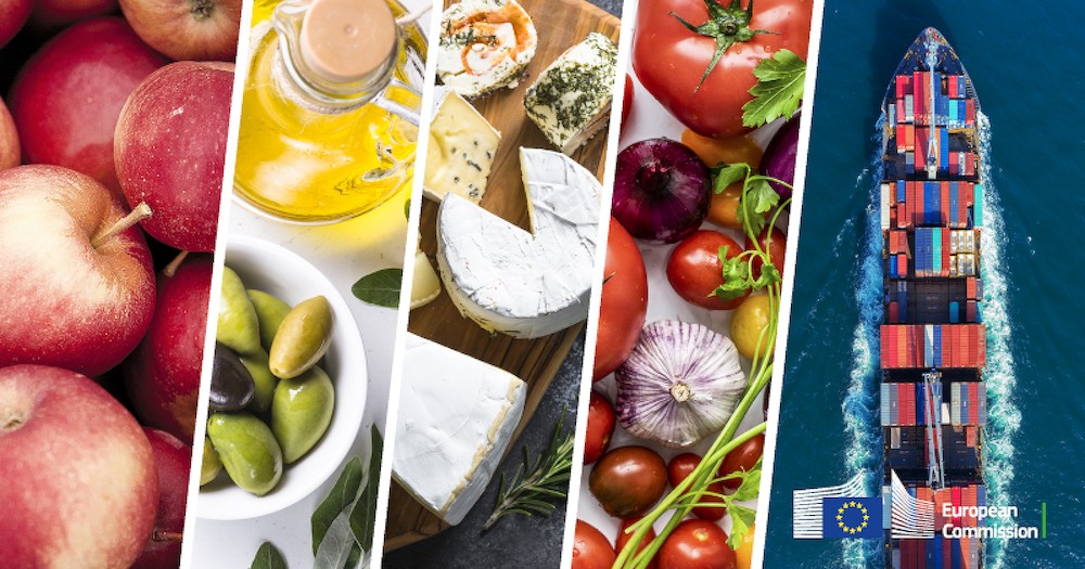 El superávit comercial agroalimentario de la UE aumenta un 15% con crecimiento en las exportaciones y estabilidad en las importaciones