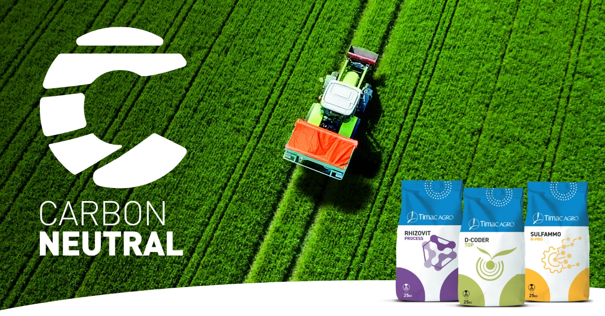 Timac AGRO lanza carbón neutral, la primera gama verificada de fertilizantes neutros en co2e