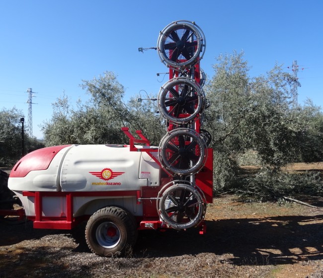 Pulverización avanzada para aplicación de fitosanitarios al olivar