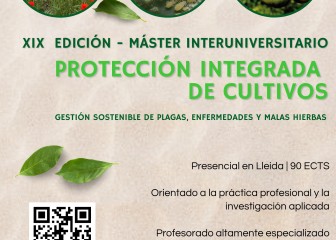 Abierta la preinscripción del Máster en Protección Integrada de Cultivos